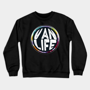 Van Life Gear Distressed - Van Dweller Lifestyle Nation Crewneck Sweatshirt